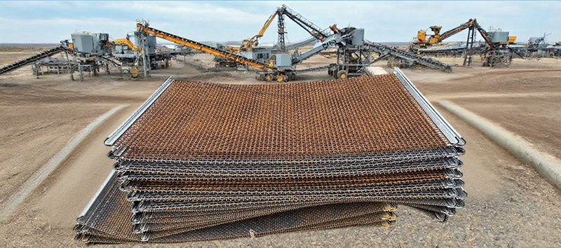 Corroded #55 steel screen