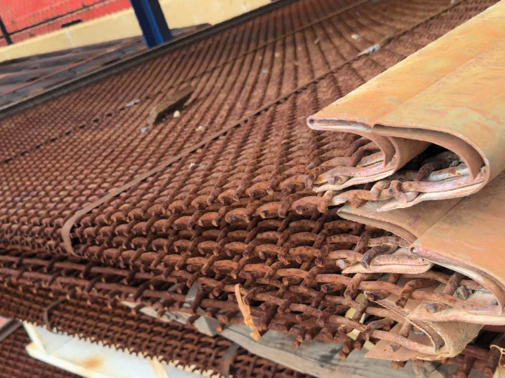 Corroded #55 steel after 30 days